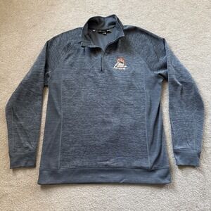 Under Armour Evans Prairie CC 1/4 Zip Performance Pullover Gray Sz L Sweatshirt